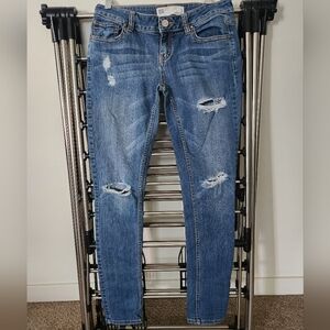 RSQ Ibiza Skinny Distressed Jeans - Blue Wash